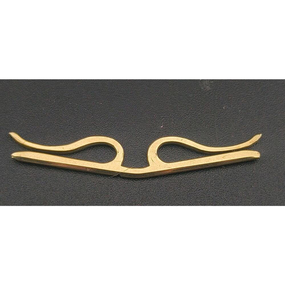 Antique 1920s Slip-Grip Collar Clip - 10K Gold Front - Pat. Sept 7, 1920